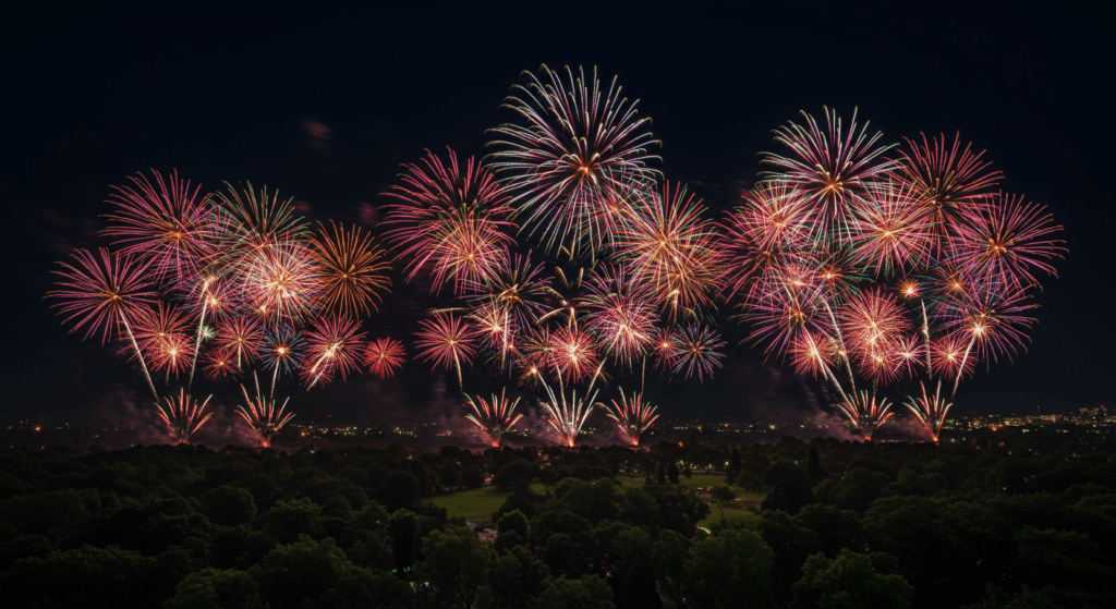 Branson Fireworks near Thousand Hills Resort Hotel