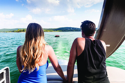 Table Rock Lake boat rentals and water activities near Branson Missouri during Labor Day Weekend